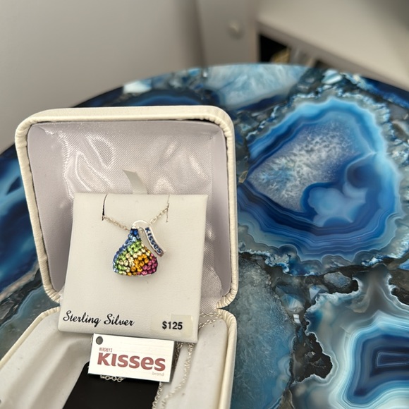 Sterling Silver Hershey’s Kiss Necklace - Picture 2 of 7